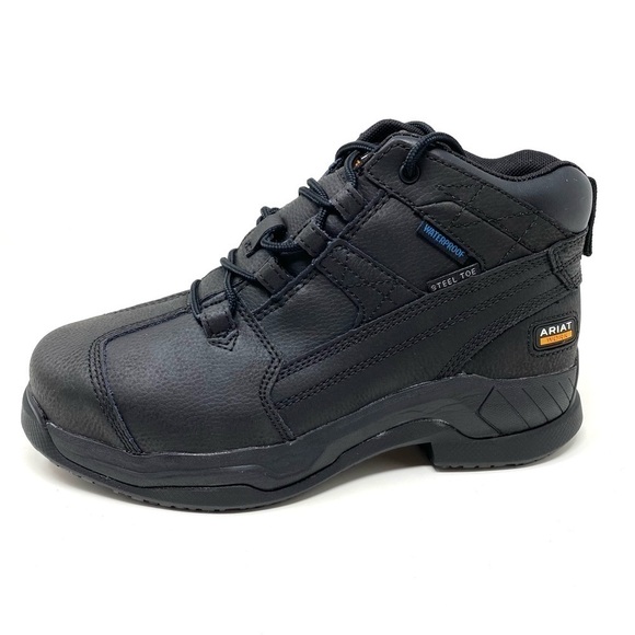 Ariat Contender Waterproof Steel Toe Leather Work Boot WIDE - Picture 1 of 8
